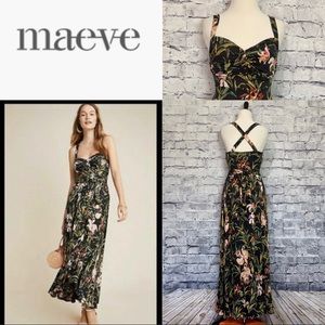 Anthropology Sanctuary Isabella Button Down Floral Maxi Dress